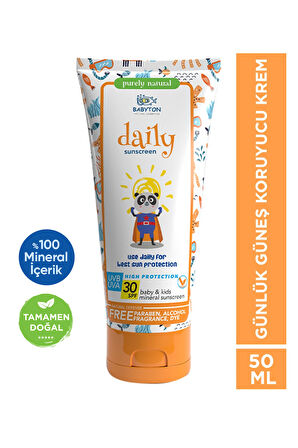  Babyton Bebek & Çocuk Günlük Güneş Koruyucu Krem 50 ml