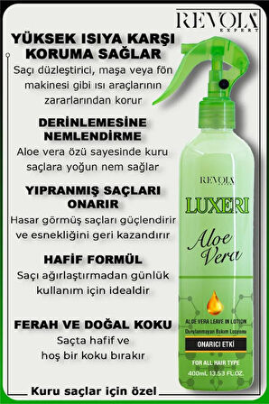 Revola Expert Luxeri Onarıcı Etki Fön Suyu 400 Ml Aloe Vera