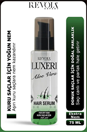 Luxeri Kuru Saçlar İçin Saç Bakım Serumu 75 Ml Aloe Vera