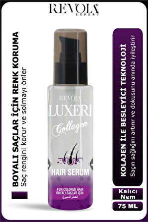 Luxeri Boyalı Saçlar İçin Saç Bakım Serumu 75 Ml Kolajen