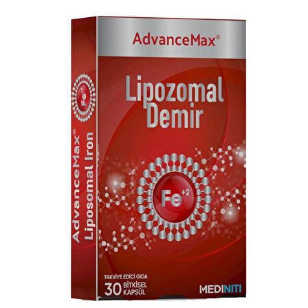 Advancemax Lipozomal Demir 30 Kapsül 