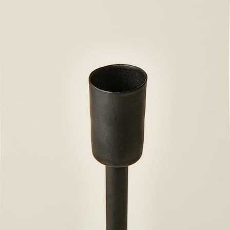 Ntc Metal 3'lü Dikey Şamdan Mumluk - Siyah