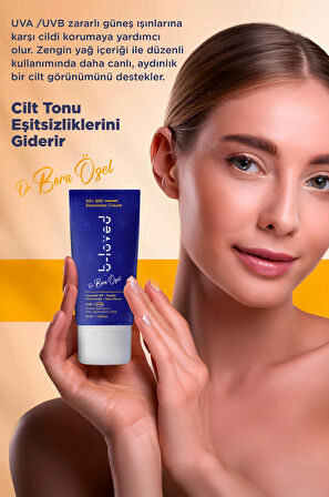 Yeni Nesil Suya Dayanıklı SPF 50+ UVA UVB Güneş Koruyucu Krem 50 mL