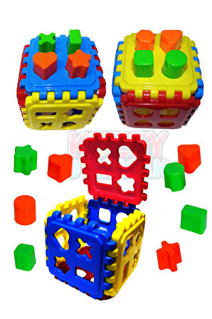 Bultak Bebek Oyuncağı Eğitici Geometrik Şekiller Puzzle Bultak Bebek Zeka Geliştirme 8 Farklı Şekil
