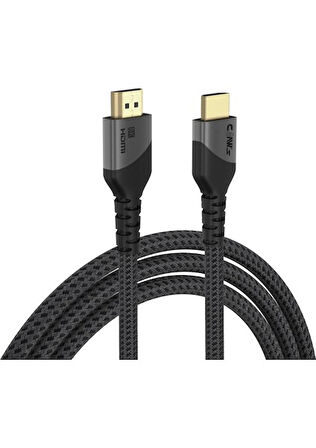 Claw's 8K UHD HDMI 2.1 48 Gbps / 24K Gold / Alüminyum Gövdeli 8K 60Hz-4K 120Hz-2K 240HZ-FHD 240Hz Destekli Premium HDMI Kablo (C-HP-B1)