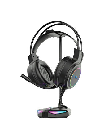 (OUTLET) Claw's Sonic V1 Rgb Spectrum 7.1 Surround Ses - Ai ile Gürültü Engelleyen Mikrofon - USB Kablolu Gaming Oyuncu Kulaklığı - Siyah