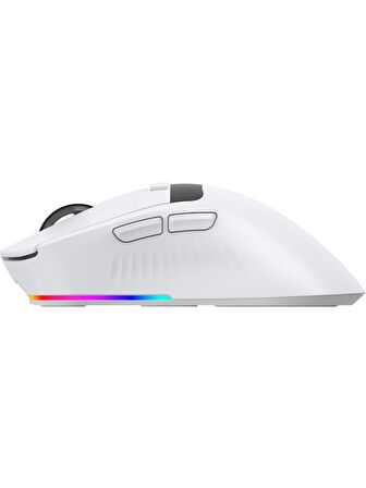 Throne Raito RefleX 26000 Dpi Pixart PAW 3395 OLED Ekran & Makro Yazılım PTFE Kaplama 59gr RGB Kablosuz Gaming Mouse (2.4Ghz + BT + Type-C) OUTLET