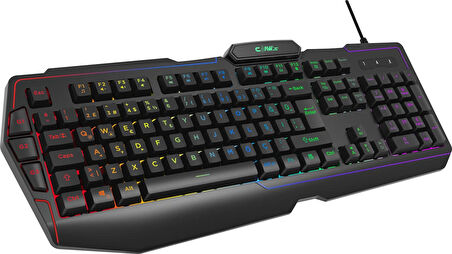 “ Claw's Raze RGB Yazılım & Harici G-Makro Tuşlu - Lazer Baskılı Özel ABS Materyal - Örgü Kablolu Membran Oyuncu Klavyesi