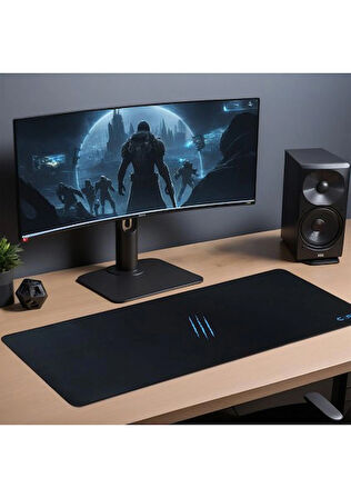 Claw's Soft 80 x 30 cm Mikrofiber Yüzey - Kaydırmaz Kauçuk Zemin - 3 mm Kalınlık - 360 Derece Dikiş - Kolay Temizlenebilir XL Mouse Pad