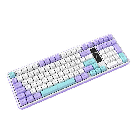 Claw's Luma LCD Logo Ekran - Chromatic Rgb Modlu - Ultra Tepkime & Konfor 100 Tuş Kablolu Membran Gaming & Ofis Klavyesi