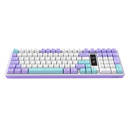 Claw's Luma LCD Logo Ekran - Chromatic Rgb Modlu - Ultra Tepkime & Konfor 100 Tuş Kablolu Membran Gaming & Ofis Klavyesi