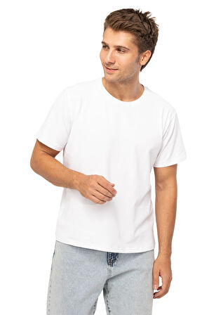 Comencero For Life Erkek Beyaz Basic T-shirt