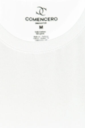 Comencero For Life Erkek Beyaz Basic T-shirt
