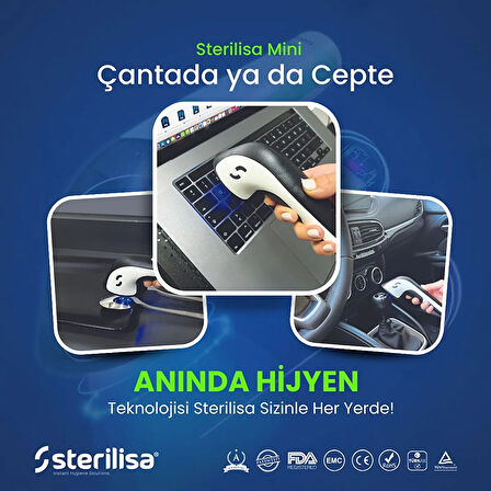 Sterilisa Mini - Darbeli UV Sterilizasyon ve Dezenfeksiyon Cihazı (Taşınabilir Boyut)