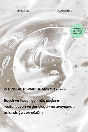 Intensive Repair Yıpranmış Saçlar Için Yoğun Bakım Şampuanı 350 ml