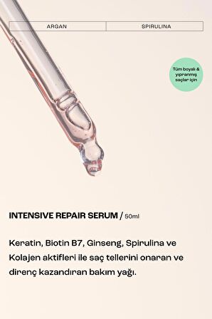 Intensive Repair Yıpranmış Saçlar Için Yoğun Bakım Saç Serumu  50 ml