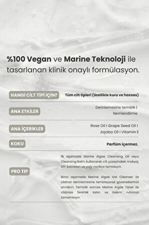 Matsu Marine Algae Yatıştırıcı Yüz Temizleme Yağı 200 ml