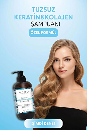 Tuzsuz Keratin Ve Kolajen Bağ Onarıcı Bakım Şampuan 250 ml 8684382736454