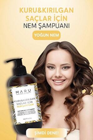 Maru Kuru Ve Kırılgan Saçlar Için Nem Terapisi Şampuanı 250 ml 8684382736546