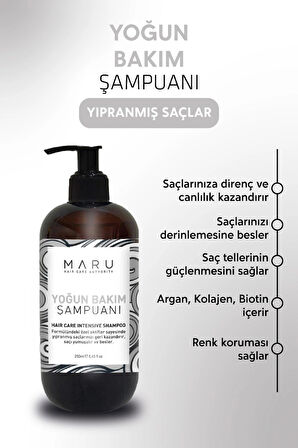 Maru Intensive Repair Yıpranmış Saçlar Için Yoğun Bakım Şampuanı 250 ml 8684382736553