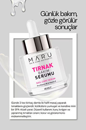 Maru El Ayak Tırnak Besleyici, Onarıcı, Güçlendirici Ve Koruyucu Bakım Serumu 20 ml 
