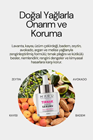 Maru El Ayak Tırnak Besleyici, Onarıcı, Güçlendirici Ve Koruyucu Bakım Serumu 20 ml 