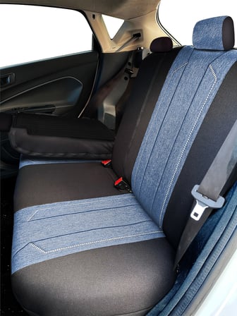 Minderland Axiom Comfort Serisi - Kia Soul ile uyumlu Koltuk Kılıfı, Keten / Mavi
