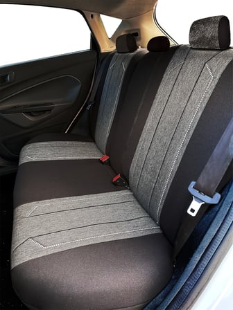 Minderland Axiom Comfort Serisi - Ssangyong XLV ile uyumlu Koltuk Kılıfı, Keten / Siyah