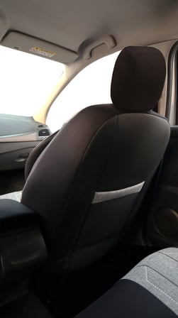 Minderland Axiom Comfort Serisi - Skoda Kodiaq ile uyumlu Koltuk Kılıfı, Keten / Gri