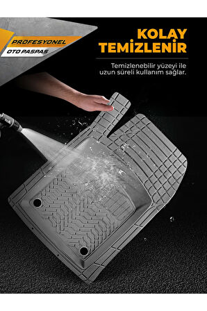 Minderland Pro - Citroen C3  ile uyumlu Paspas Seti, Gri