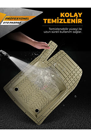 Minderland Pro - Audi A3  ile uyumlu Paspas Seti, Bej
