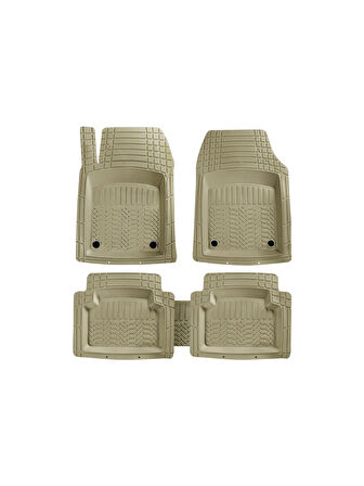 Minderland Pro - Seat Ibiza  ile uyumlu Paspas Seti, Bej