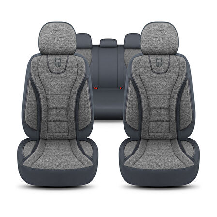 City Serisi MINI Mini Clubman 2007-2009 ile Uyumlu Koltuk Kılıfı, Gri