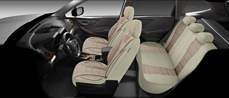 City Serisi INFINITI M 2010-2013 ile Uyumlu Koltuk Kılıfı, Bej