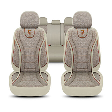 City Serisi SEAT Alhambra 2010-2020 ile Uyumlu Koltuk Kılıfı, Bej