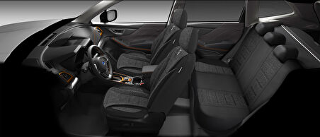 City Serisi LAND ROVER Range Rover Evoque 2019 sonrası ile Uyumlu Koltuk Kılıfı, Siyah