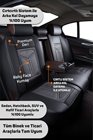 FS Deri Serisi OPEL Astra 2009-2015 İle Uyumlu Takmatik Kılıf, Gri