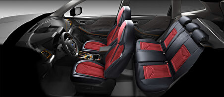 FS Deri Serisi CHEVROLET Volt 2011-2015 İle Uyumlu Takmatik Kılıf, Kırmızı