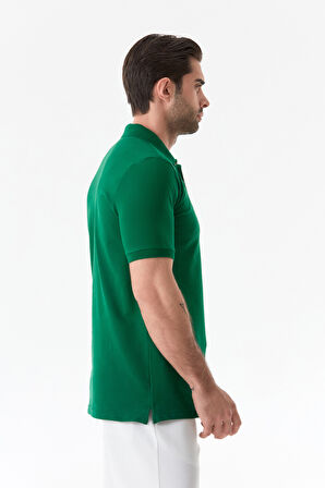 Basic Polo Yaka Düğmeli Tişört