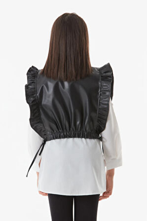 Suni Deri Yandan Bağlamalı Kız Çocuk 2 Li Takım