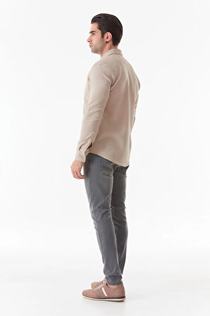 Fermuarlı Straight Jean Pantolon