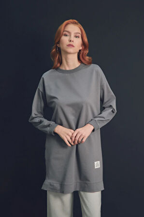 Fullamodest Basic Bisiklet Yaka Tunik