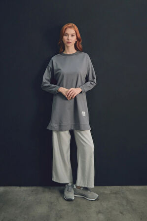 Fullamodest Basic Bisiklet Yaka Tunik