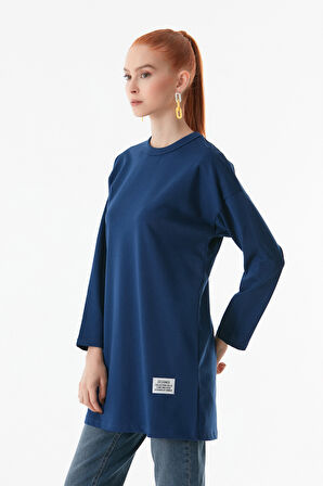 Basic Bisiklet Yaka Tunik