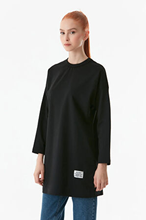 Basic Bisiklet Yaka Tunik