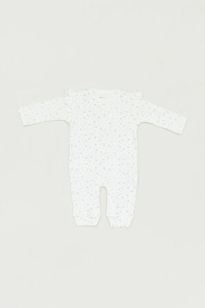 Baskılı Bisiklet Yaka Kız Çocuk Tulum