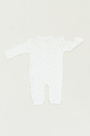 Baskılı Bisiklet Yaka Kız Çocuk Tulum