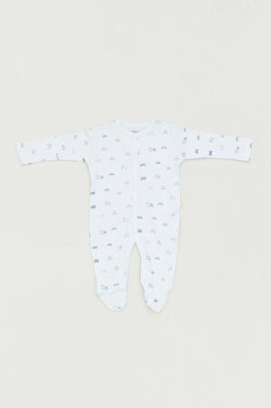 Baskılı Çıtçıtlı Erkek Çocuk Tulum