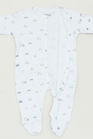 Baskılı Çıtçıtlı Erkek Çocuk Tulum