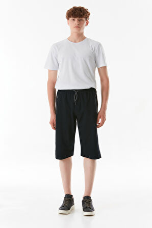 Basic Cepli Beli Lastikli Şort